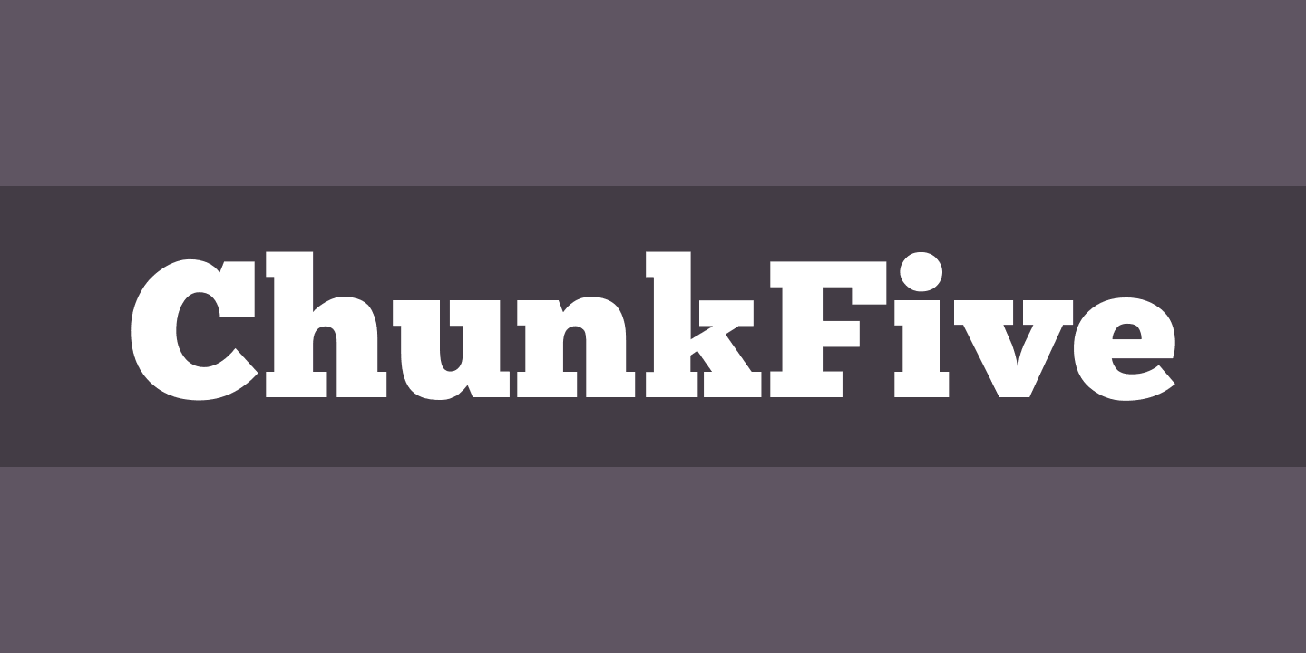 Beispiel einer ChunkFive-Schriftart